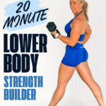 20 Min Lower Body Strength Workout to Build Muscle 1 Garage Fitness Girl 20 minute lower body strength workout for women over 40 with dumbbells