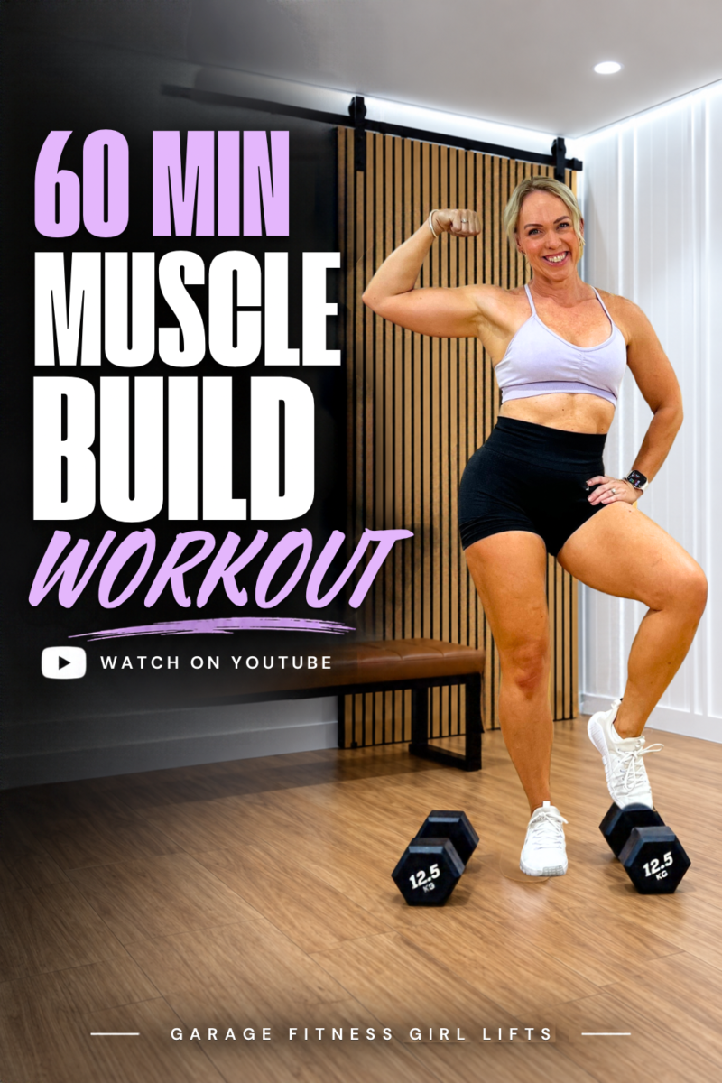 60 minute muscle building workout for women over 40 with dumbbells at home