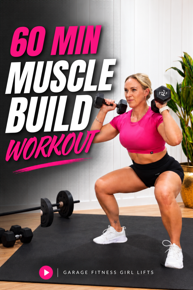 60 minute muscle building workout for women over 40 with dumbbells