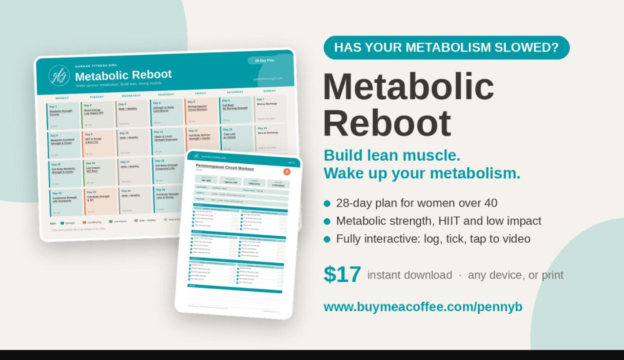 Shop 5 Garage Fitness Girl Metabolic Reboot: 28-Day Plan