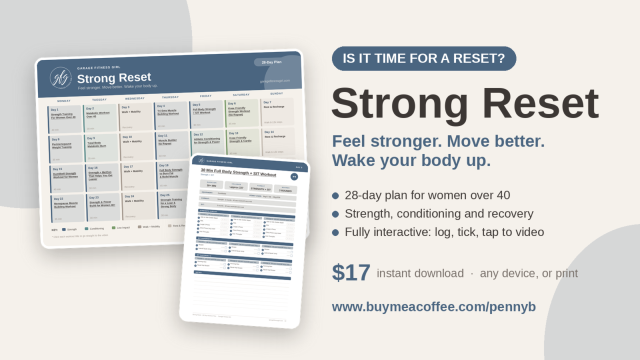 Strength Reset for Women Over 40: The 4-Week Plan
