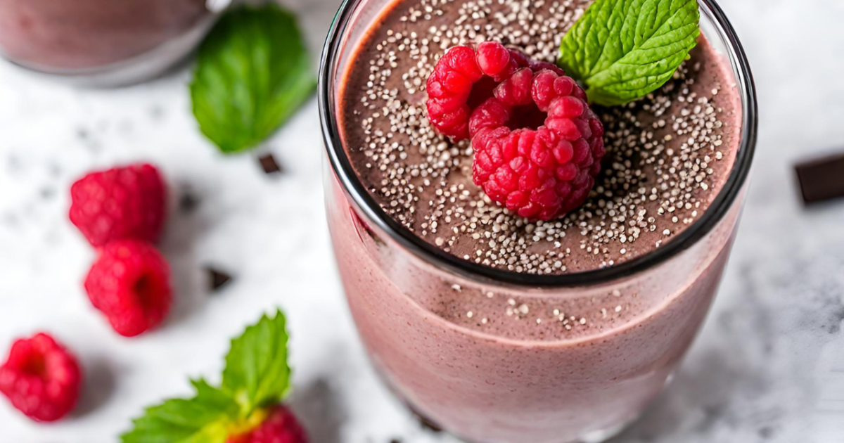 Choc Raspberry hormone smoothie