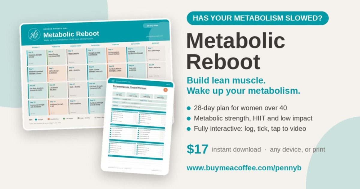 Metabolic Reboot after 40 - 28-day strength plan banner