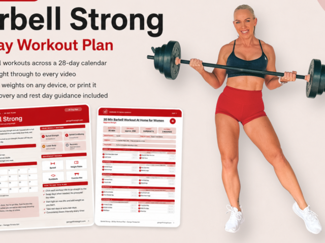 Barbell workout plan for women over 40, the Barbell Strong 28 day program