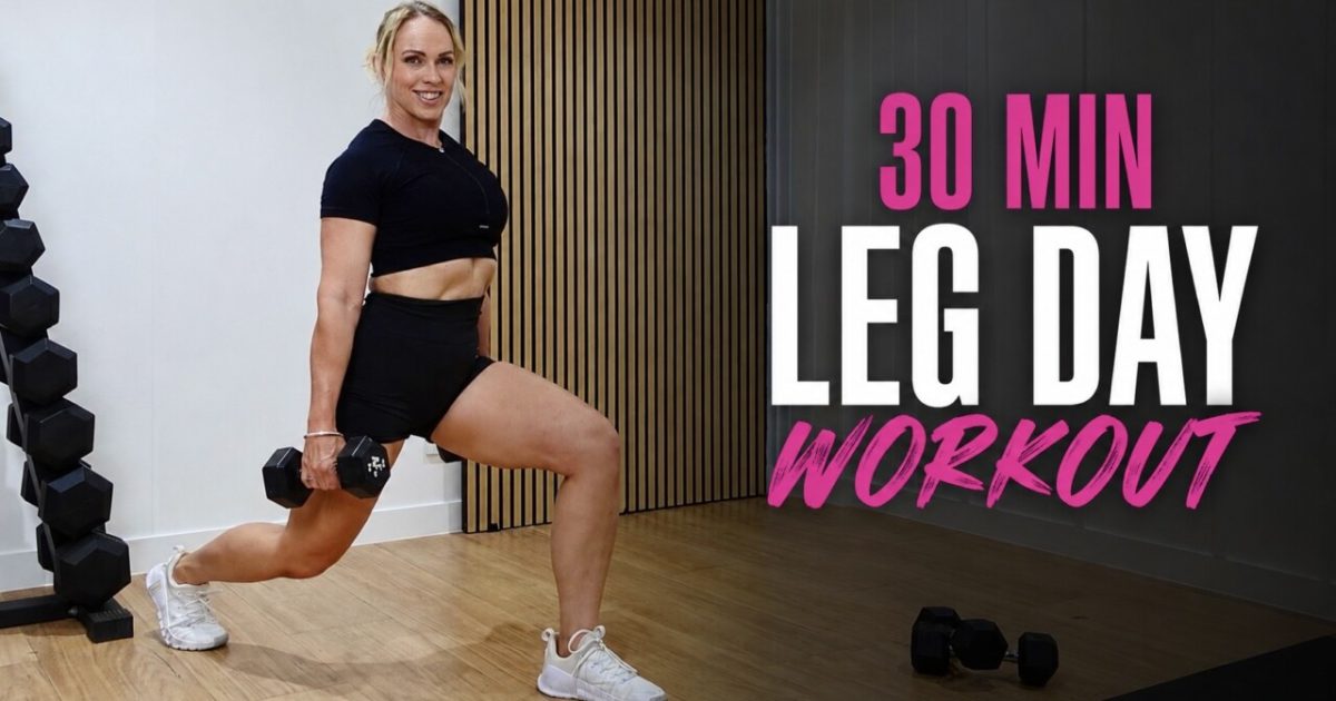 dumbbell leg day workout for women over 40