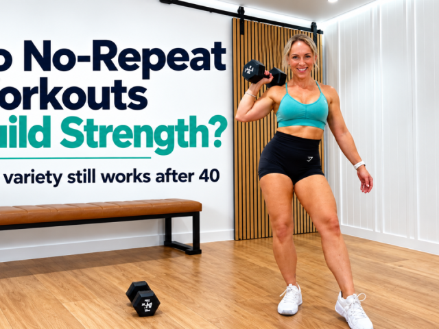 Are no repeat workouts effective for building strength after 40