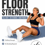 Penny Barnshaw, Garage Fitness Girl 2 Garage Fitness Girl Floor strength workout for women over 40 Pinterest pin - dumbbell tri-sets, no standing, knee friendly