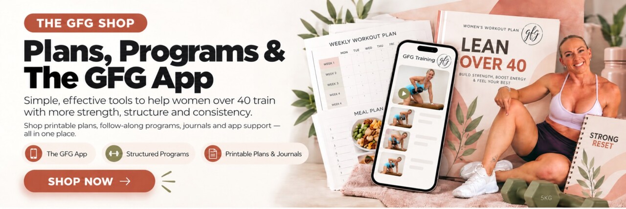 The GFG Shop: plans, programs and the GFG App for women over 40