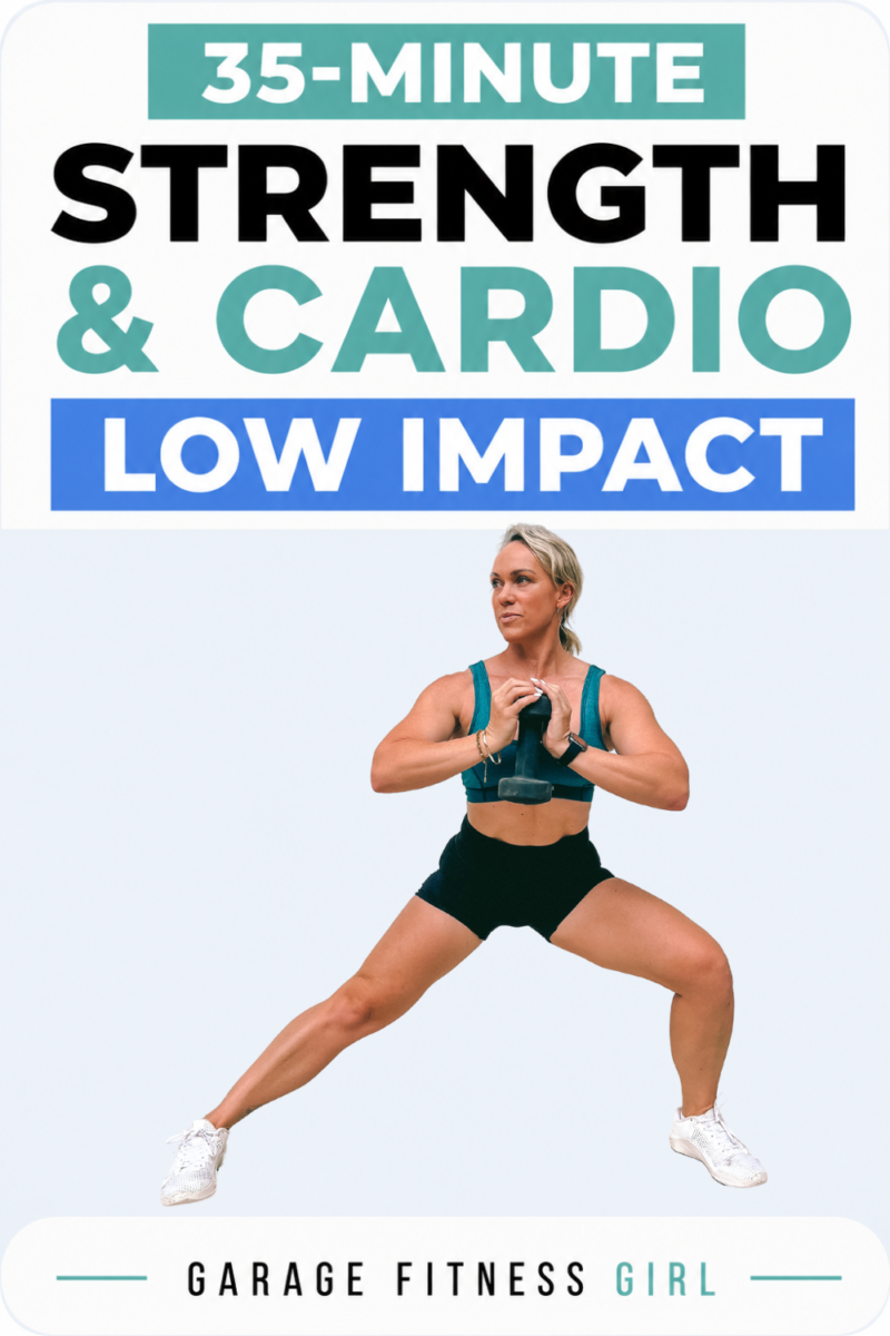 low impact strength and cardio workout for women over 40