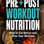 Pre and post workout nutrition Pinterest pin - what to eat before and after your workout